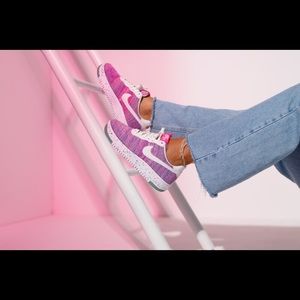 Nike Air Force 1 Crater Flyknit Fuchsia Glow Women’s Shoes Sz 6